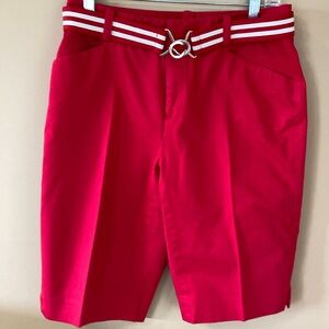 Red Chaps Bermuda Shorts Size 4